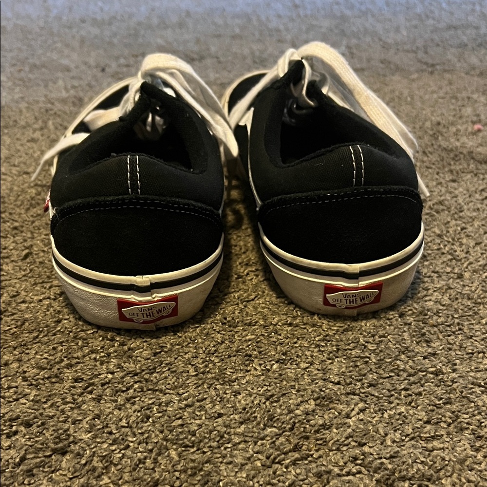 Vans Black and White Old Skool Sneakers - Picture 3 of 7